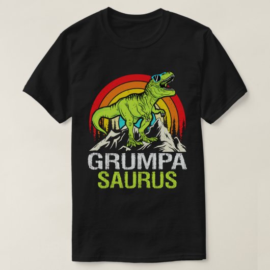 T-shirt Grumpasaurus Dinosaur Grandpa Saurus Fête des père (Design devant)