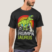 T-shirt Grumpasaurus Dinosaur Grandpa Saurus Fête des père (Devant)