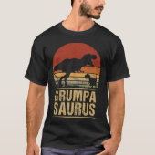 T-shirt GrumpaSaurus Rex Famille Dinosaure T-Rex Dino Brot (Devant)