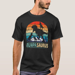 T-shirt Grumpasaurus T Rex Grumpa Dinosaur 3 enfants Funny