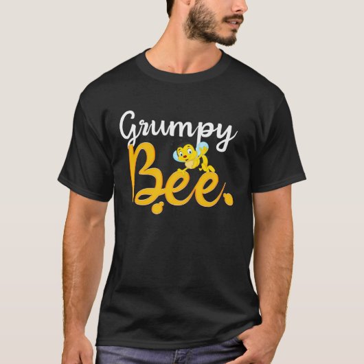 T-shirt Grumpy Bee Matching Family First Bee Day Outfits (Devant)