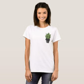 T-shirt Grumpy Biker Snake Plant in Spiked Leather Jacket (Devant entier)