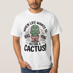 T-shirt Grumpy Cactus - Drôle "Pas aujourd'hui" Citation C