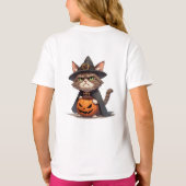 T-shirt Grumpy Cat et Jack O Lantern ami Halloween 🎃 (Dos)