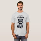 T-shirt Grumpy Cat Funny Do Not Disturb Humor Shirt (Devant entier)