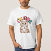 T-shirt Grumpy Cat "I'm Fine" Funny Cartoon Shirt (Devant)