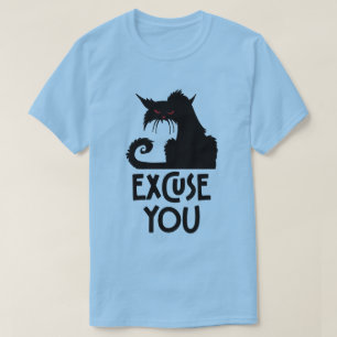 T-shirt Grumpy cat t'excuse