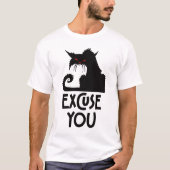 T-shirt Grumpy cat t'excuse (Devant)