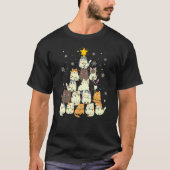 T-shirt Grumpy Christmas Chat Conversation Hilarious Felin (Devant)