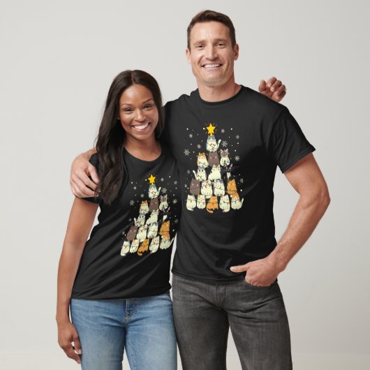 T-shirt Grumpy Christmas Chat Conversation Hilarious Felin (Unisexe)