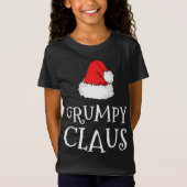 T-Shirt Grumpy Claus Noël Casquette Famille Groupe de jume (Devant)