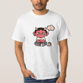 T-shirt Grumpy Cute Oni - "L'enfer est doux aujourd'hui" (Devant)