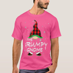 T-shirt Grumpy Gnome Buffalo Plaid Matching Family Christa