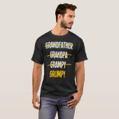 T-shirt Grumpy Grandfather Family Father Day 1 (Devant entier)