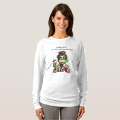 T-shirt Grumpy Green Furry Les femmes adorent le café (Devant entier)