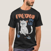 T-shirt Grumpy Grey Cat Funny No BS Given Cat People (Devant)
