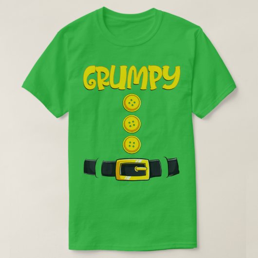 T-shirt Grumpy Halloween Dwarf Costume Color Matching  (Design devant)