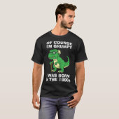 T-shirt Grumpy millennial or boomer T-Rex (Devant entier)