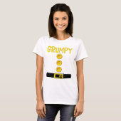 T-shirt Grumpy Nwarf Halloween Costume Couleur Corresponda (Devant entier)