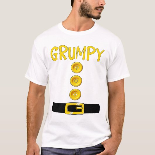 T-shirt Grumpy Nwarf Halloween Costume Couleur Corresponda (Devant)