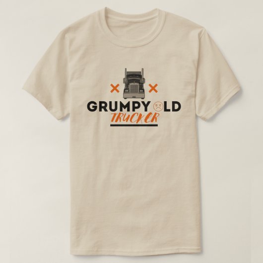 T-shirt Grumpy Old Trucker - Citation Drôle Pour Le Conduc (Design devant)