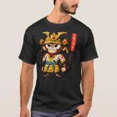 T-shirt Grumpy Samurai monkey - Matsumoto Hoji Style (Devant)