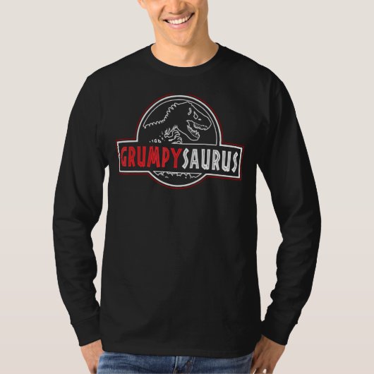 T-shirt Grumpysaurus Rex Dinosaur Grumpy Saurus Famille Ma (Devant)