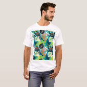 T-shirt Grunge Abstrait : Surface Robuste Sans Fil. (Devant entier)