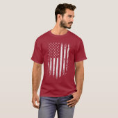 T-shirt Grunge American Flag (Devant entier)