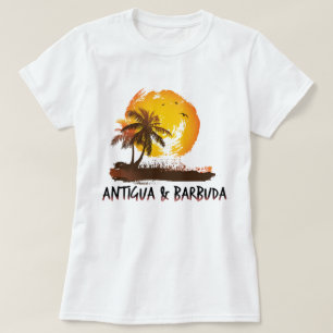 T-shirt Grunge Antigua & Barbuda