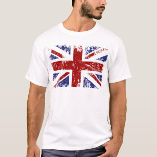 T-shirt Grunge britannique de punk d'Union Jack de drapeau