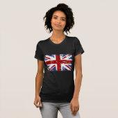 T-shirt Grunge britannique de punk d'Union Jack de drapeau (Devant entier)
