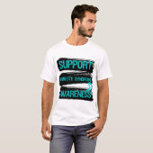 T-shirt Grunge - conscience de syndrome de Tourette de (Devant entier)