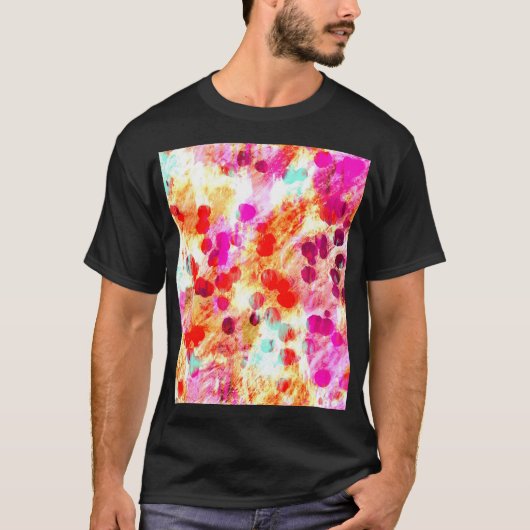 T-shirt Grunge couleur point texture arrière - plan (Devant)
