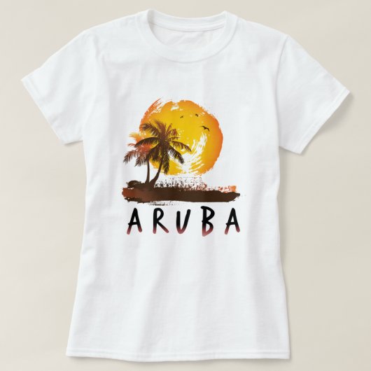 T-shirt Grunge d'Aruba (Design devant)