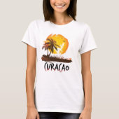 T-shirt Grunge de Curaçao (Devant)