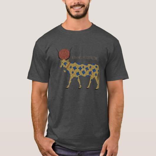 T-shirt Grunge de Kemetic : Hethert-Écrou, la vache (Devant)