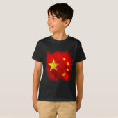 T-shirt Grunge de la Chine (Devant entier)
