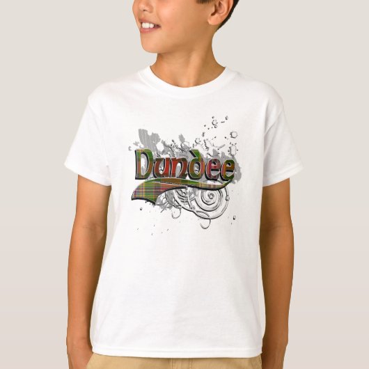 T-shirt Grunge de tartan de Dundee (Devant)