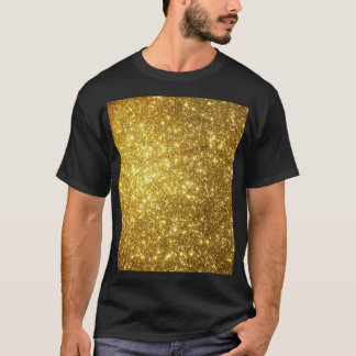 T-shirt Grunge doré, illustration matricielle haute résolu