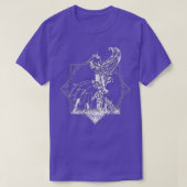 T-shirt Grunge Fairycore Goth Fée Squelette sur Champignon (Design devant)