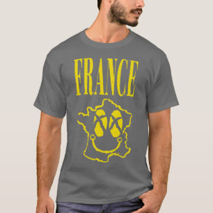 T-shirt Grunge France Happy Smiling Face