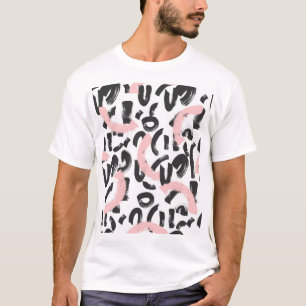 T-shirt Grunge graffiti : touches de pinceau d'art.