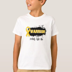 T-shirt Grunge - GUERRIER - Cancer d'enfance