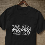 T-shirt Grunge moderne noir et blanc Le meilleur Grampa<br><div class="desc">Ce design grandiose et moderne est composé de la typographie de san serif.</div>