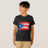 T-shirt Grunge Puerto Rican flag (Devant entier)