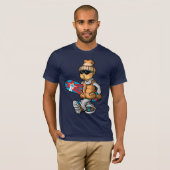T-shirt Grunge snowboarder and board (Devant entier)