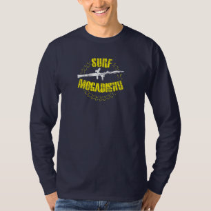 T-shirt grunge vintage de pochoir de Mogadiscio de