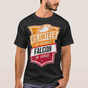 T-shirt Grunge Volunteer Le Samedi Faucon Le Dimanche Geor