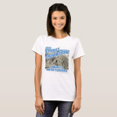 T-shirt Grungy Snowmum Parodie Winter Travel Design (Devant entier)